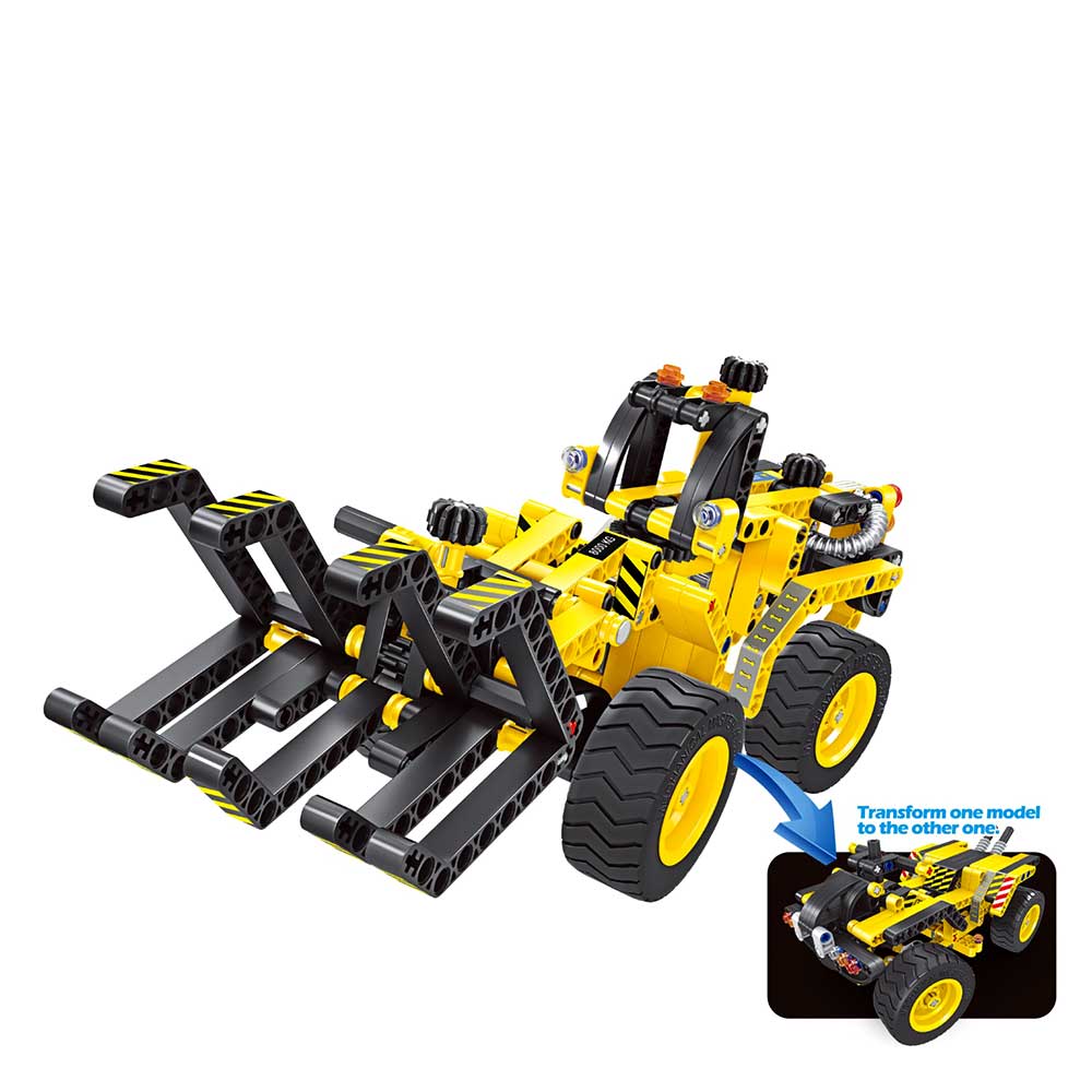 Building Blocks Bricks Construction Kit STEM Toy (Bulldozer) | 261 pcs