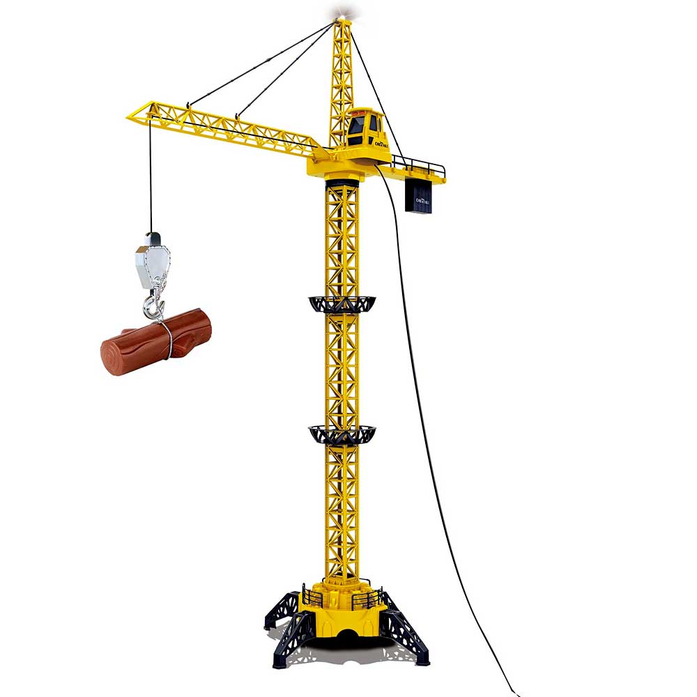 50" Wired RC Crawler Crane with Tower Light and Adjustable Height